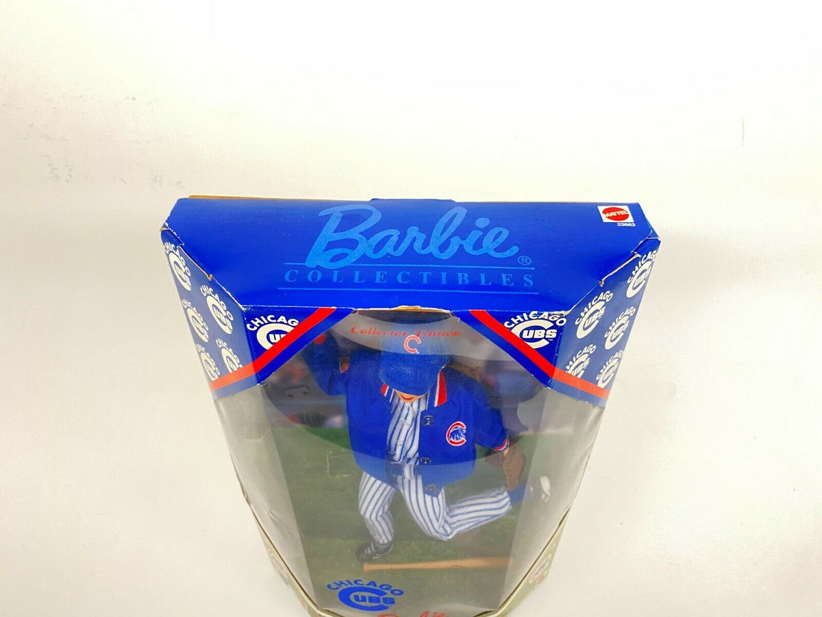 Vintage Chicago Cubs Baseball Barbie Doll 23883 Wooden Bat New  Collectible1999