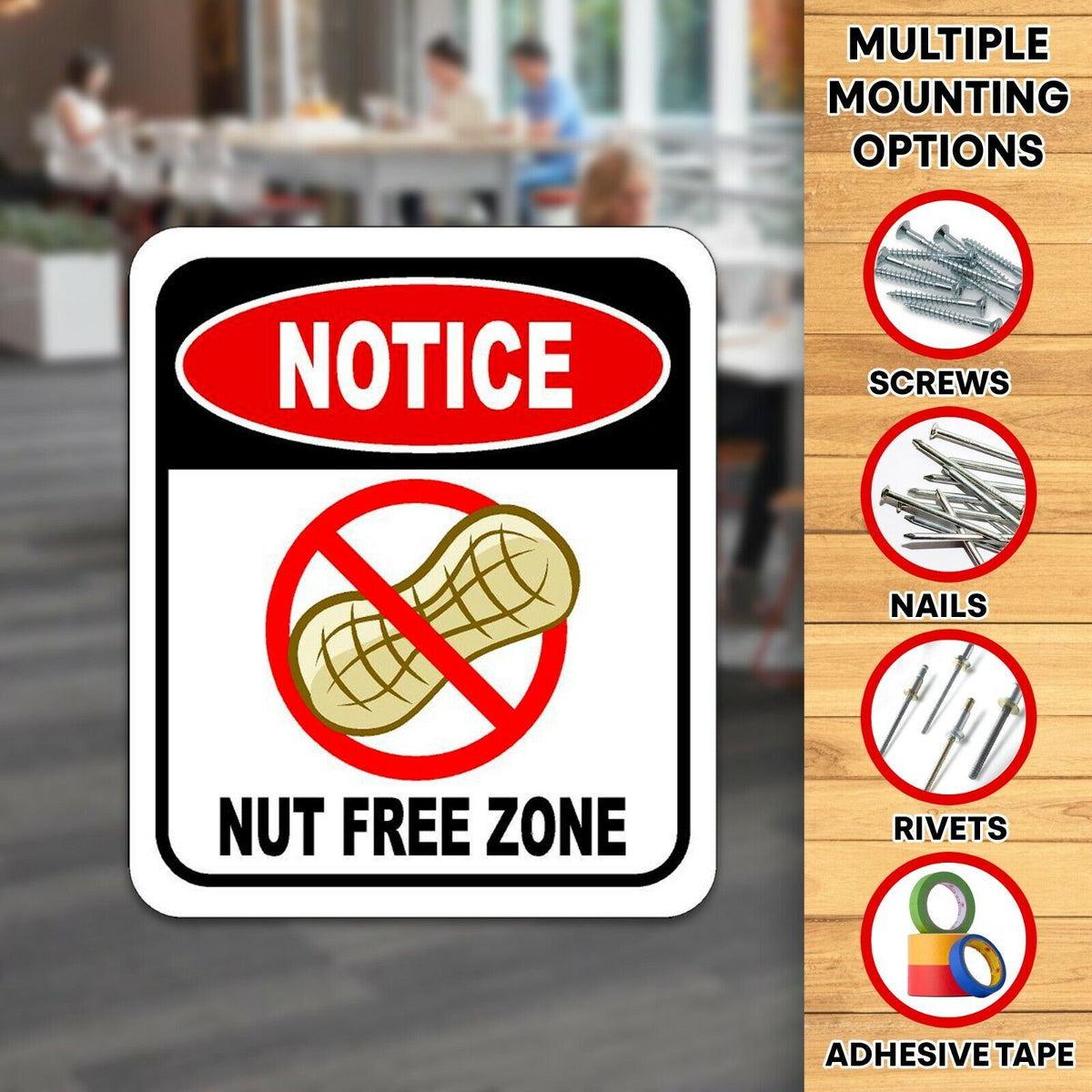 notice-nut-free-zone-peanut-metal-aluminum-composite-outside-sign-work-house-signs
