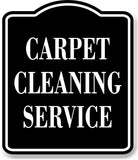 Carpet Cleaning Service BLACK Aluminum Composite Sign