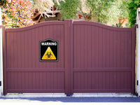 Warning Biohazard Caution OSHA Danger BLACK Aluminum Composite Sign