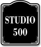 Studio 500 BLACK Aluminum Composite Sign