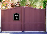 Lot 16 Building Site BLACK Aluminum Composite Sign