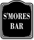 Smores Bar BLACK Aluminum Composite Sign