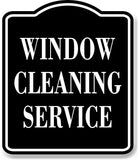 Window Cleaning Service BLACK Aluminum Composite Sign
