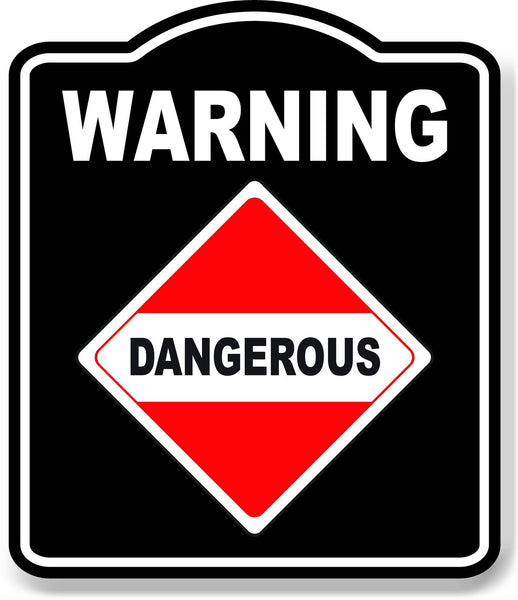 Warning_Dangerous_Flammable_Gas_OSHA_Danger_BLACK Aluminum Composite Sign