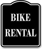 Bike Rental BLACK Aluminum Composite Sign