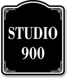 Studio 900 BLACK Aluminum Composite Sign