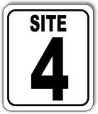 SITE 4 CAMP GROUND LOT NUMBER Aluminum Composite Sign
