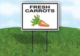 FRESH CARROTS Yard Sign Road with Stand LAWN SIGN