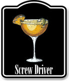 Screw Driver BLACK Aluminum Composite Sign