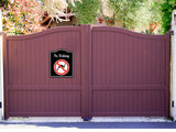 No Fishing Symbol BLACK Aluminum Composite Sign
