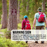 NO HUNTING WILDLIFE PRESERVE GRAPHIC TRAIL CAMPING Metal Aluminum composite sign