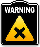 Warning Irritant Parts Risk Caution OSHA Danger BLACK Aluminum Composite Sign