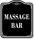 Massage Bar BLACK Aluminum Composite Sign