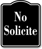 No Solicite Spanish Muestra al aire libre firmar BLACK Aluminum Composite Sign