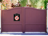 No Dogs Symbol BLACK Aluminum Composite Sign