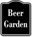 Beer Garden BLACK Aluminum Composite Sign