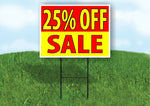 25% off SALE RED YELLOW Plastic Yard Sign ROAD SIGN with Stand