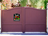 Fresh Produce Color Fruit Vegetables BLACK Aluminum Composite Sign