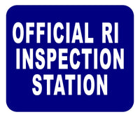 RI OFFICIAL INSPECTION STATION Aluminum Composite Sign