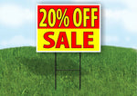 20% off SALE RED YELLOW Plastic Yard Sign ROAD SIGN with Stand