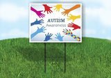 AUSTISM AWARENESS Plastic Yard Sign ROAD SIGN with Stand