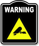Warning Cameras Risk Caution OSHA Danger BLACK Aluminum Composite Sign