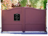 Since Love Grows Within You So Beauty Grows BLACK Aluminum Composite Sign
