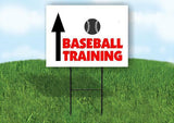 Baseball TRAINING STRAIGHT ARROW Yard Sign with Stand LAWN SIGN