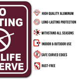 NO HUNTING WILDLIFE PRESERVE GRAPHIC TRAIL CAMPING Metal Aluminum composite sign