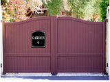 Garden 6 BLACK Aluminum Composite Sign