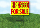 BIRD SEED FOR SALE RED YELLOW Plastic Yard Sign ROAD SIGN with Stand