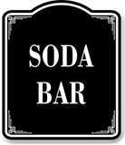 Soda Bar BLACK Aluminum Composite Sign