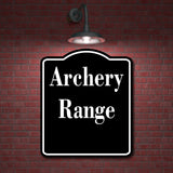 Archery Range Archery BLACK Aluminum Composite Sign