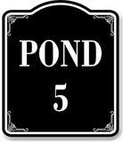 Pond 5 BLACK Aluminum Composite Sign