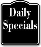 Daily Specials Elegant BLACK Aluminum Composite Sign
