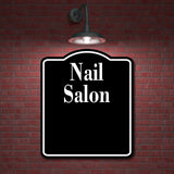 Nail Salon BLACK Aluminum Composite Sign