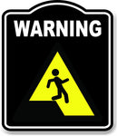 Warning Sudden Drop Repair Caution OSHA Danger BLACK Aluminum Composite Sign