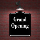 Grand Opening Elegant BLACK Aluminum Composite Sign