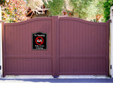 No Smoking Within 25 Feet Of Building BLACK Aluminum Composite Sign