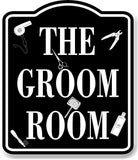 The Groom Room Pet Supplies BLACK Aluminum Composite Sign