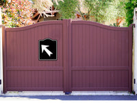 45 degree Up Left Arrow Directional BLACK Aluminum Composite Sign
