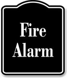 Fire Alarm Elegant BLACK Aluminum Composite Sign