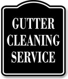 Gutter Cleaning Service BLACK Aluminum Composite Sign