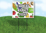 FARMERS MARKET TODAY Yard Sign Road with Stand LAWN SIGN