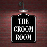 The Groom Room BLACK Aluminum Composite Sign