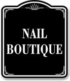 Nail Boutique BLACK Aluminum Composite Sign