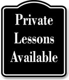 Private Lessons Available Range Gun Archery BLACK Aluminum Composite Sign