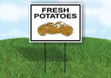 FRESH POTATOES Yard Sign Road with Stand LAWN SIGN