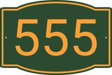 SPECIAL ORDER 60 signs #211-270:  Hunter Green address sign HORIZONTAL